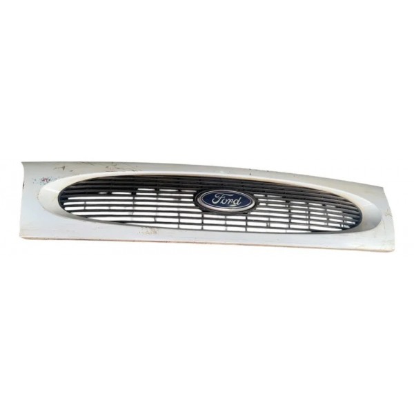 Grade Para-choque Dianteira Ford Fiesta 1996 2000 Branco