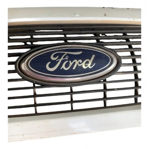 Grade Para-choque Dianteira Ford Fiesta 1996 2000 Branco