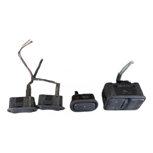 Kit Botão Interruptor Vidro Elétrico Meriva 2003 2011