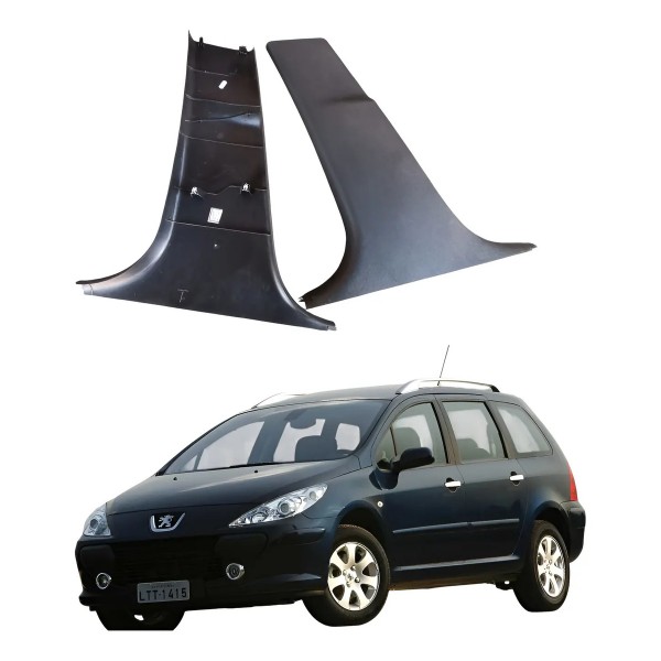 Par Acabamentos Coluna Inferior Peugeot 307 Sw Original
