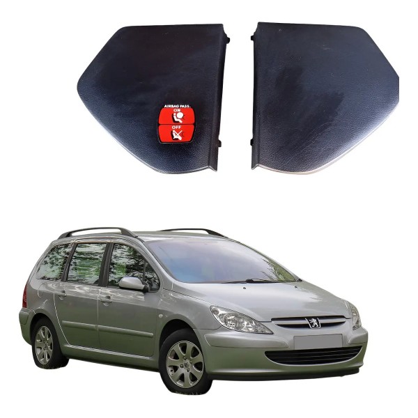 Par Tampa Acabamento Lateral Painel Peugeot 307