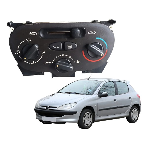 Comando Botão Ar Condicionado Peugeot 206 2003 2009