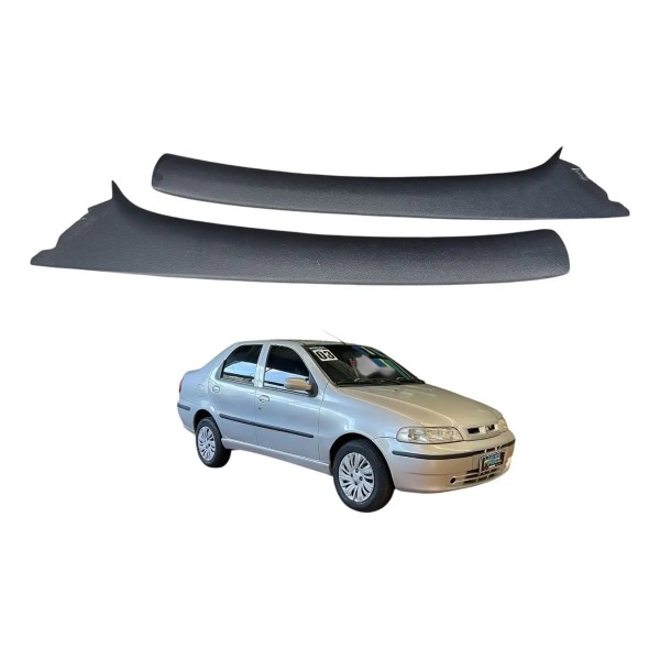 Par Acabamento Coluna Parabrisa Fiat Palio 98 Original