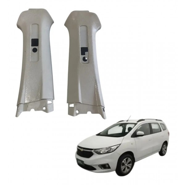 Par Acabamento Coluna Lateral Gm Spin 2014 2019 Original