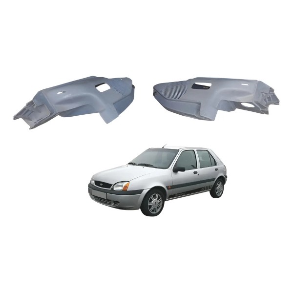 Par Suporte Bagagito Ford Fiesta 97 Á 99 2 Portas Original C Cinza-escuro