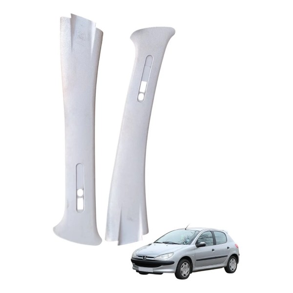 Par Acabamentos Coluna Central Peugeot 206 2005 Original