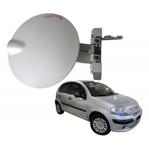 Portinhola Tanque Tampa Combustível Citroen C3 2003 A 2012 C Cinza