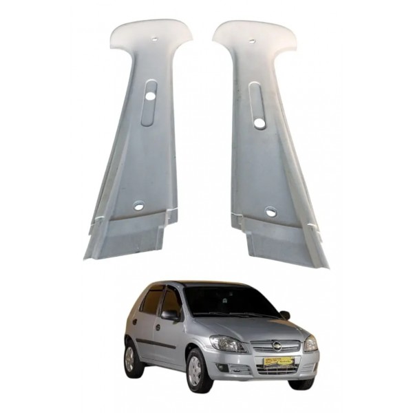 Par Acabamento Coluna Lateral Celta 2008 2012 Original Gm