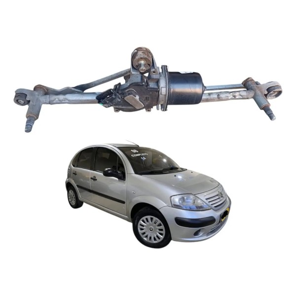 Motor Limpador Parabrisa Citroen C3 2003 2012 Original