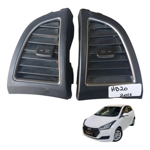 Par Difusor Ar Lateral Hyundai Hb20 2012 Á 2019 Original