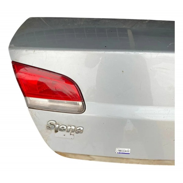 Tampa Traseira Fiat Siena Bbb 2008 2012 Original Prata
