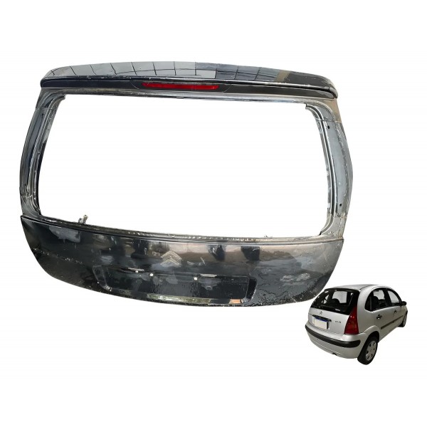 Tampa Traseira Citroen C3 2007 2012 Original Preto