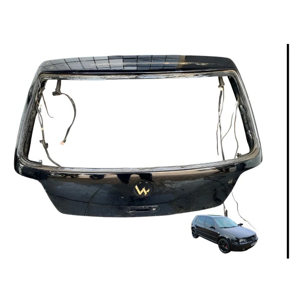 Tampa Traseira Volkswagen Golf Sapão 2000 2006 Preto