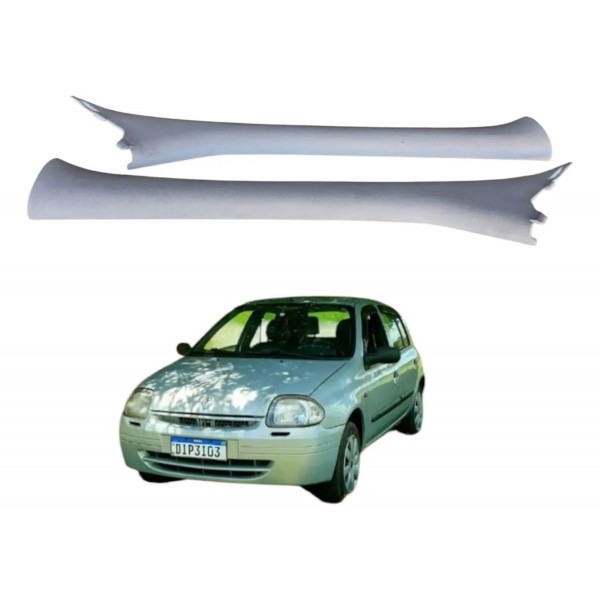 Par Acabamento Coluna Parabrisa Clio 2001 2004 Renault