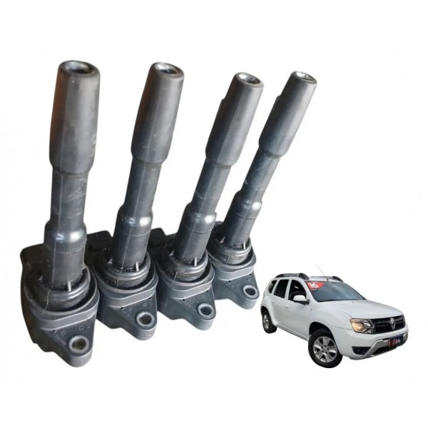 Jogo Bobina Ignição Renault Duster 1.6 16v 2016 2020