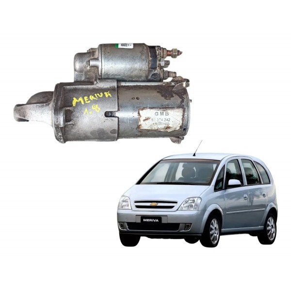 Motor Arranque Partida Gm Meriva 1.8 8v Original