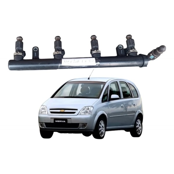 Flauta Com Bicos Injetores Gm Meriva Doblo 1.8 Flex 06/12