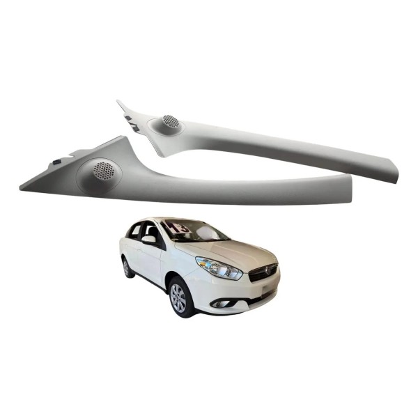 Par Coluna Acabamento Parabrisa Novo Fiat Palio L/d L/e