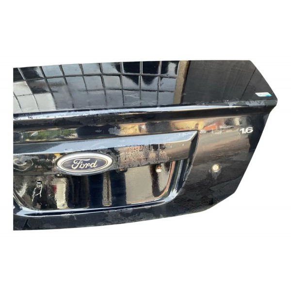 Tampa Traseira Porta Malas Ford Fiesta Sedan 2003 2013 Preto
