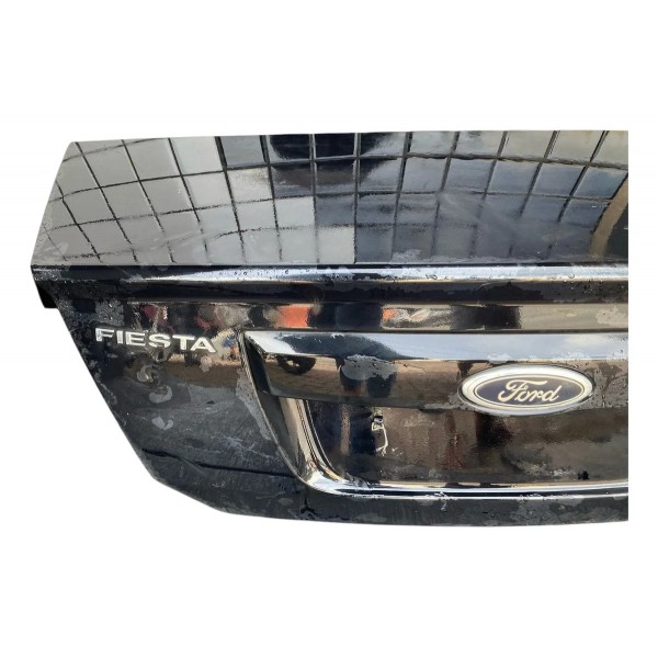 Tampa Traseira Porta Malas Ford Fiesta Sedan 2003 2013 Preto