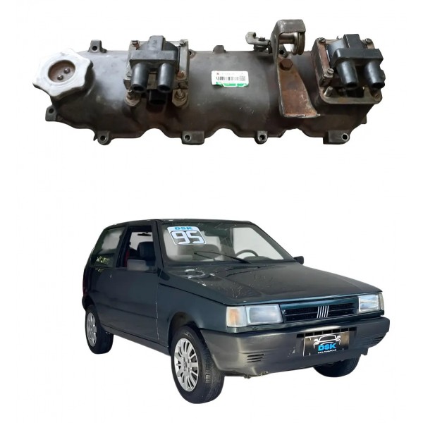 Tampa De Válvulas Fiat Uno Eletronic 1.0 1994 1999 Original Prateado