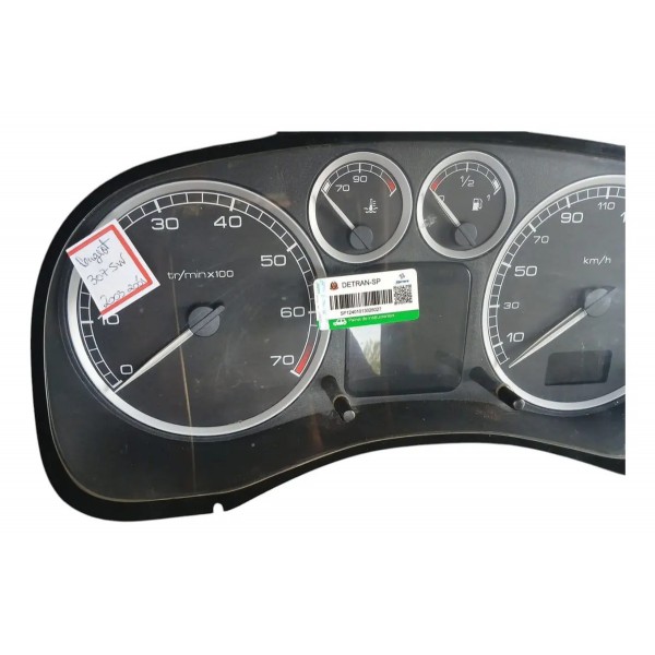 Painel Instrumentos Peugeot 307 2.0 16v 2003 2004 Original Preto