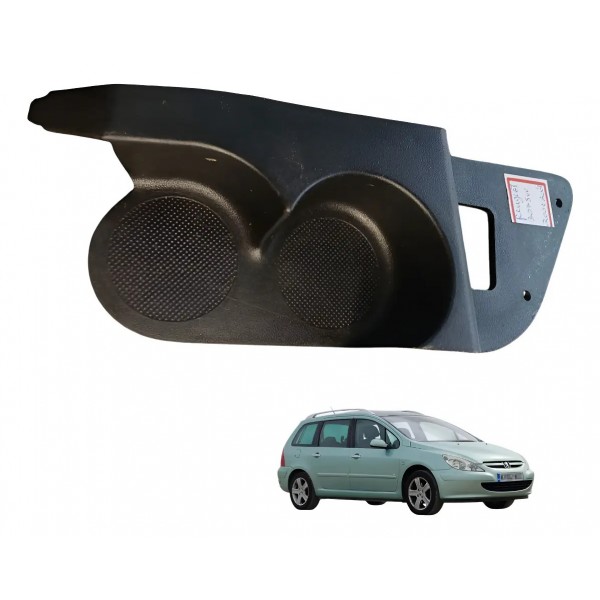 Moldura Porta Copos Peugeot 307 Sw 2003 2004 Preto