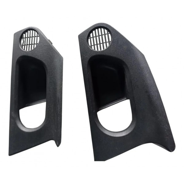 Kit Moldura Maçaneta Gm Meriva 2003 2012 Original 4 Peças Pr Preto Dianteira