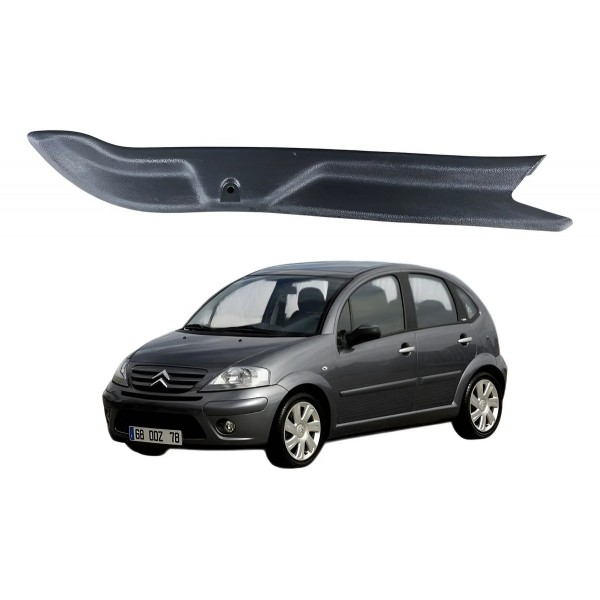 Acabamento Direito Tampa Traseira Citroen C3 2008 A 2012 Preto