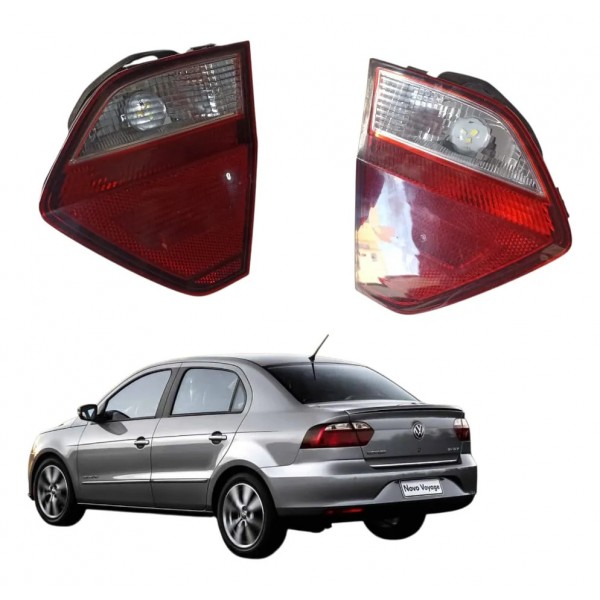 Par Lanterna Voyage G6 G7 2013 2014 2015 2017 Tampa Mala Esquerdo/motorista Vermelho
