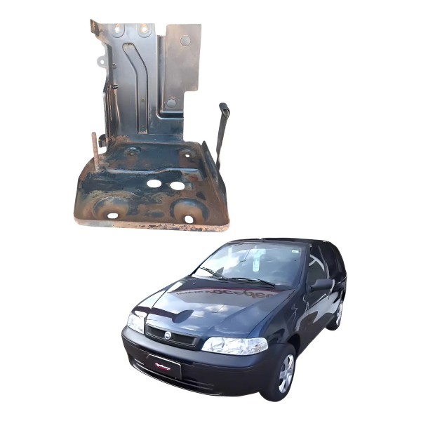 Suporte Bateria Fiat Palio Strada 2005 A 2011 Preto