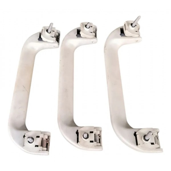 Kit Alça Teto Pqp Puxador Gol G5 Original Bege